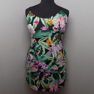 Lilac London Tropical Flowy Mini Dress XXL